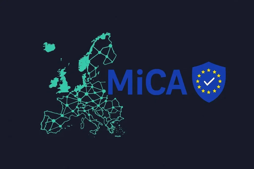 Logo oficial MiCA regulaci&oacute;n europea