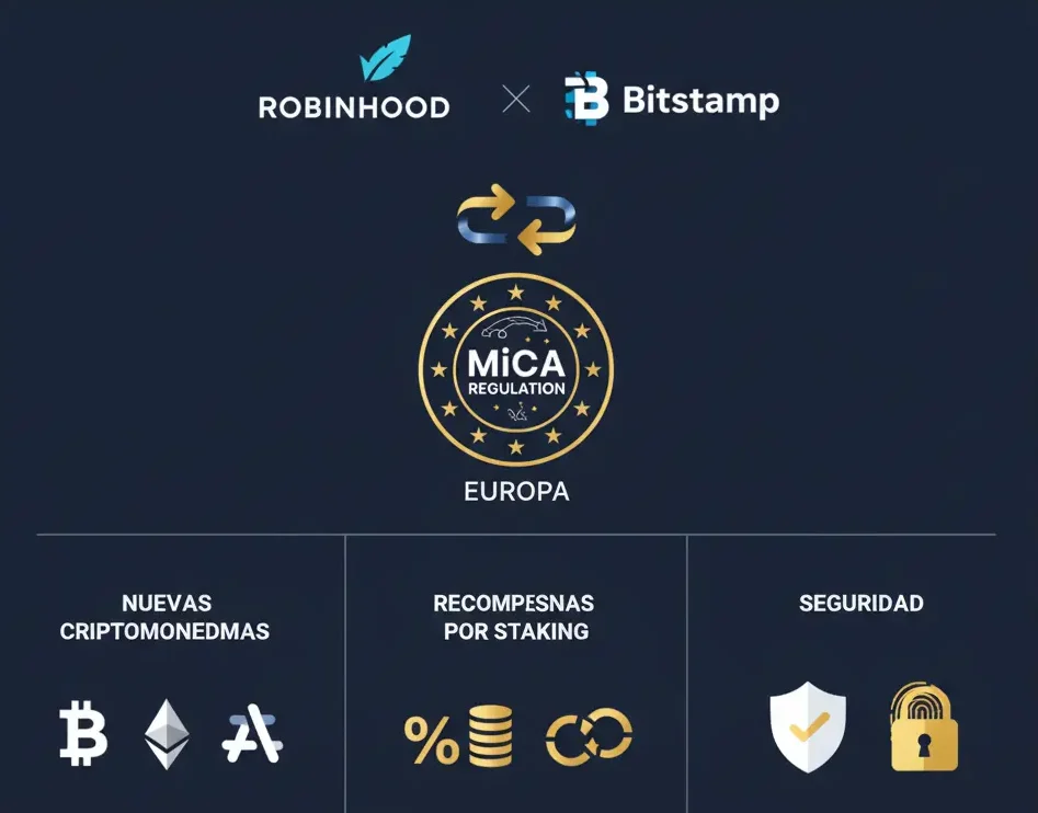 Tutorial Bitstamp 3 Infografía moderna novedades Bitstamp 2025-2026