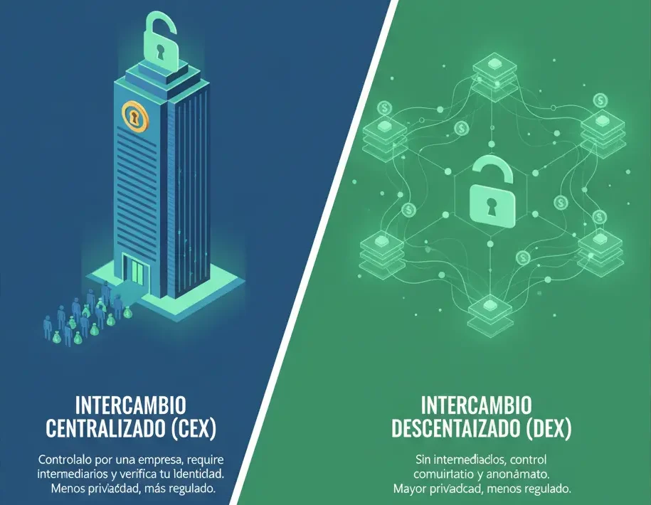Tutorial exchanges 2025 3 Comparación visual CEX vs DEX
