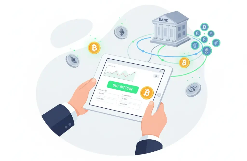 Tutorial exchanges 2025 2 Concepto visual exchange criptomonedas