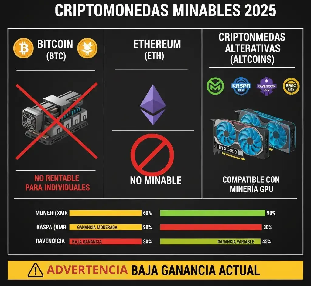 Minar Criptomonedas en Casa 3 CRIPTOS_MINABLES