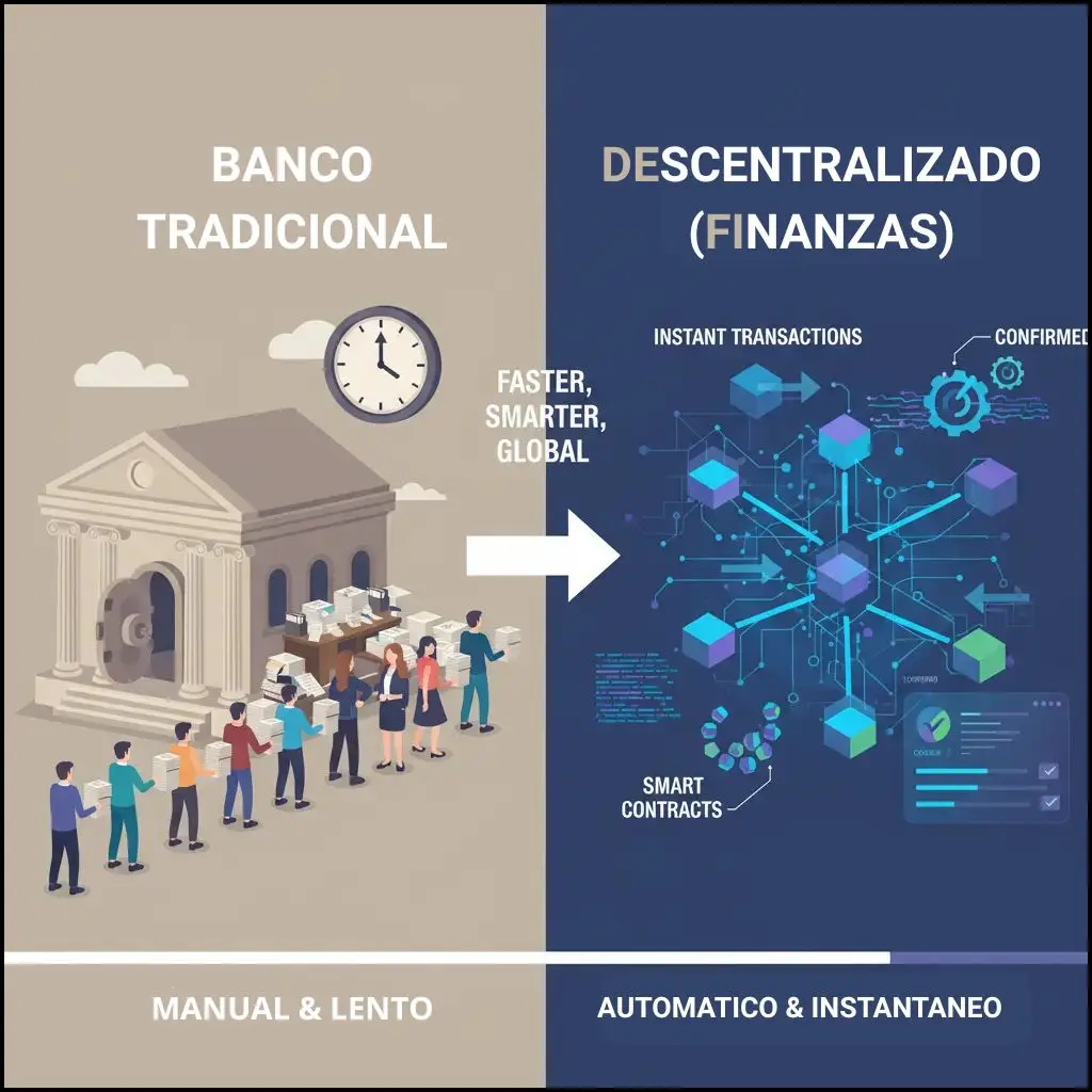 qué es DeFi 2 BANCO VS DEFI