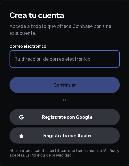 Tutorial Coinbase 3 registro coinbase