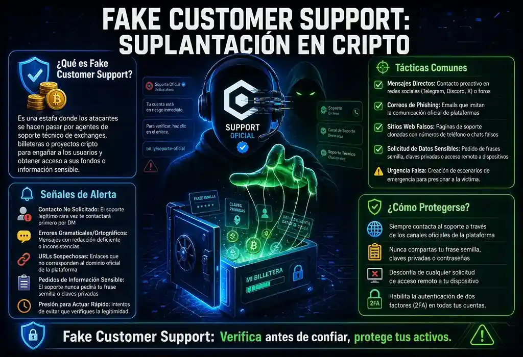 Infograf&iacute;a sobre la estafa de suplantaci&oacute;n de centro de soporte