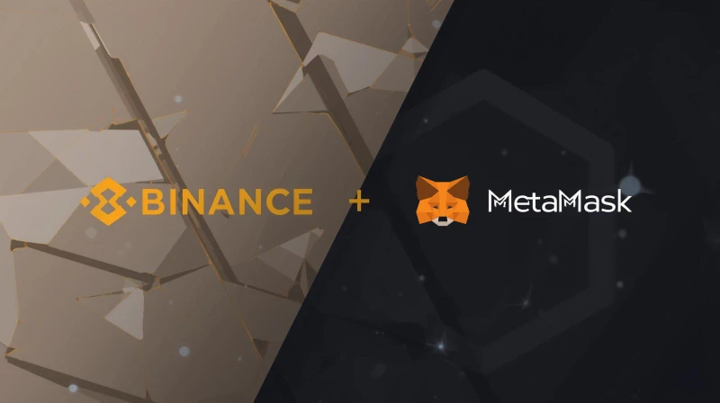 logo binance + metamask