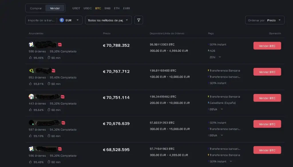 EJEMPLO P2P BINANCE