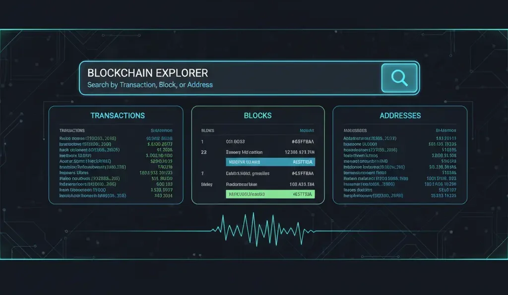 Concepto block explorer,