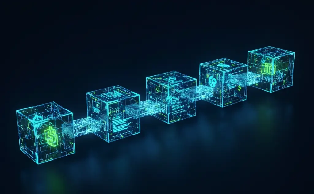 Block 1 Concepto block bloque blockchain