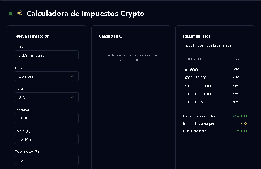 Declarar Criptomonedas Hacienda | Guía Completa España 2025 3 calculadora fifo