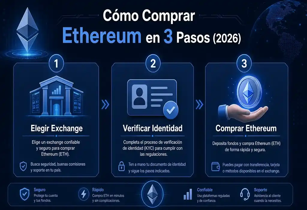 como comprar ethereum en 3 pasos