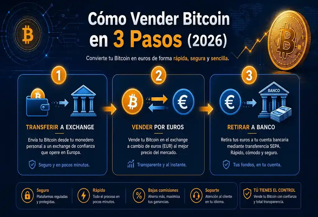 como vender bitcoin en 3 pasos