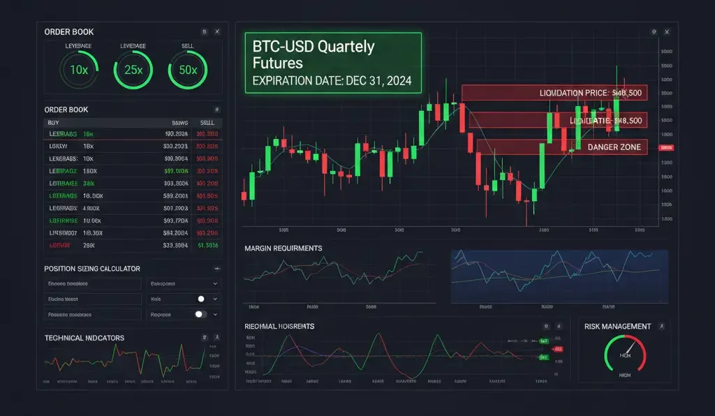 concepto Contrato de futuros crypto