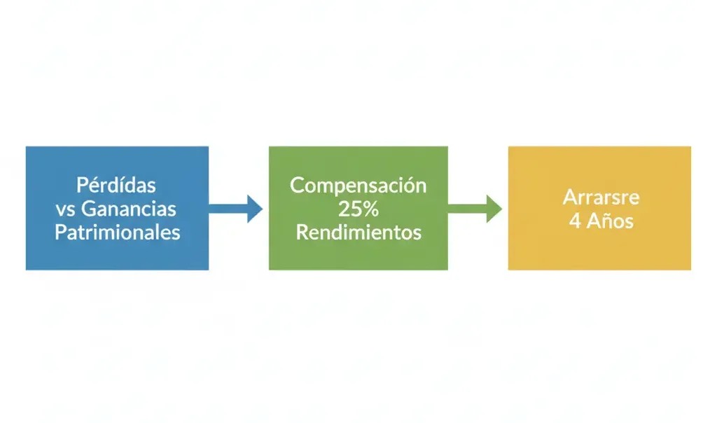 declarar perdidas cripto en hacienda 3 diagrama_flujo_compensacion_perdidas