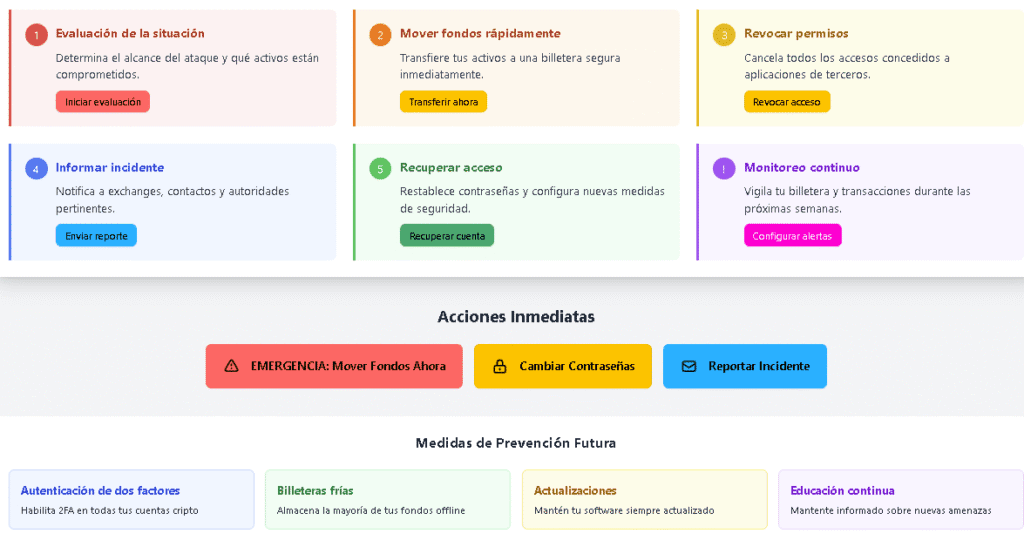 emergencia wallet - La CryptoGuía