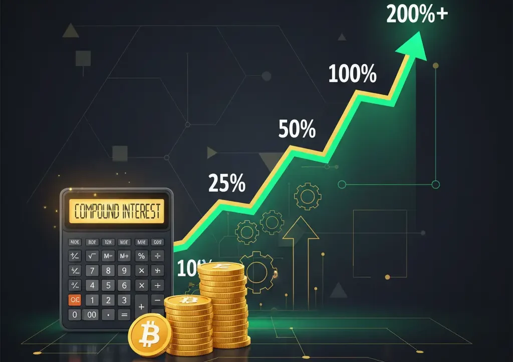 apy Gráfico de crecimiento exponencial 