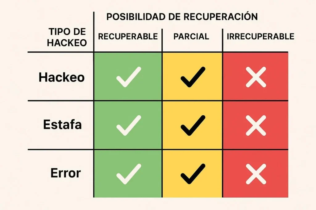 Cómo Recuperar una Wallet Hackeada 4 grafico_posiblilidades_recuperar