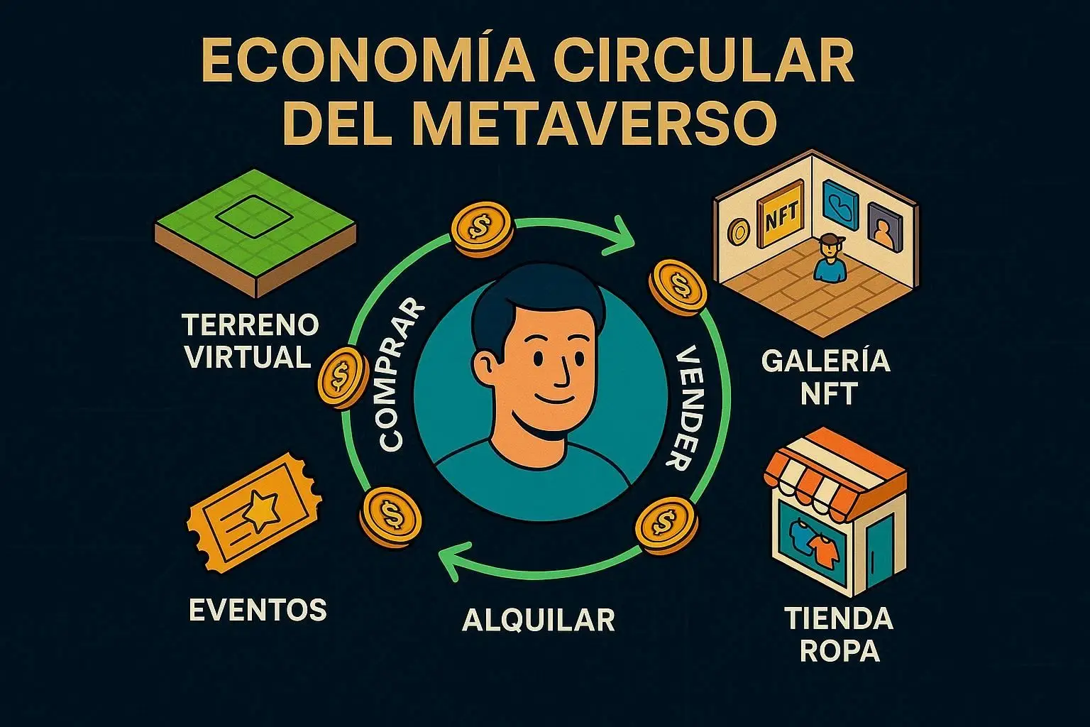 Qué es el Metaverso Criptomonedas 3 economia circular