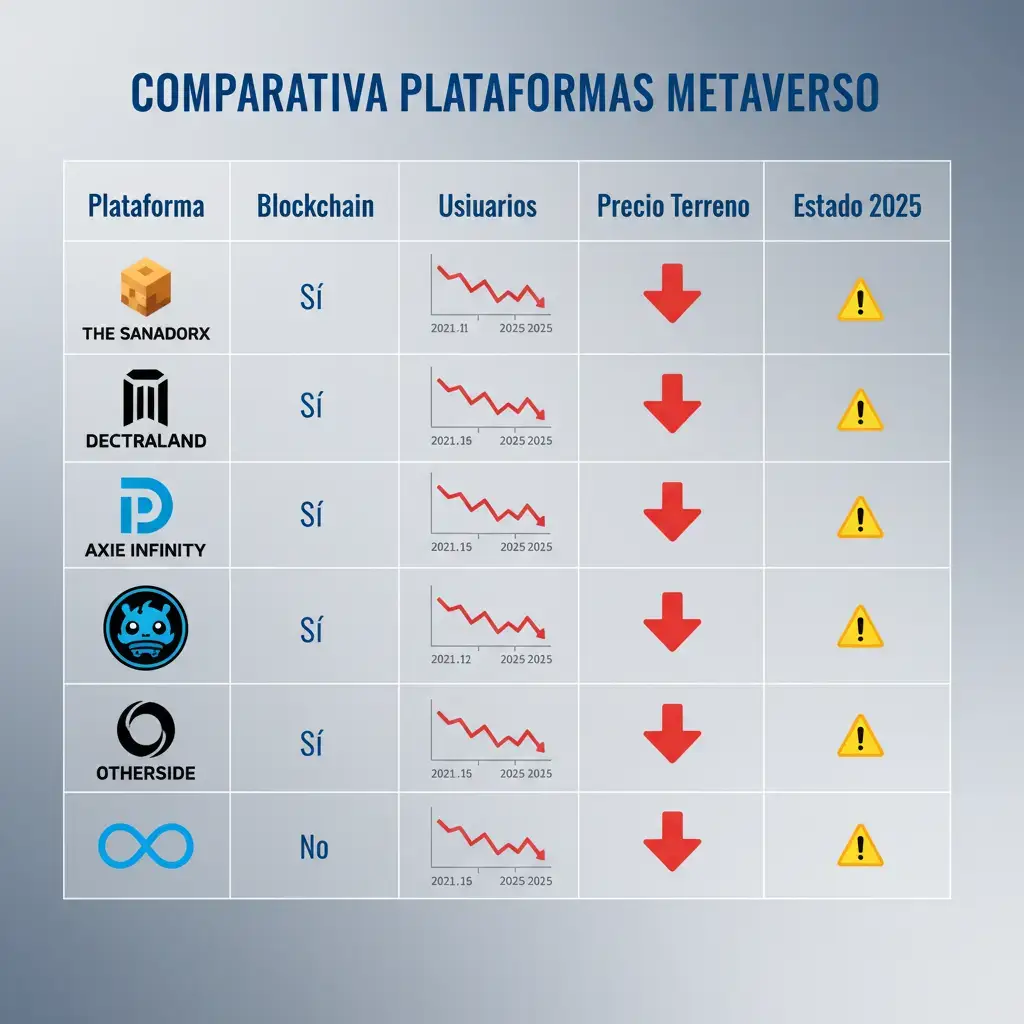 Qué es el Metaverso Criptomonedas 4 comparativas plataforma