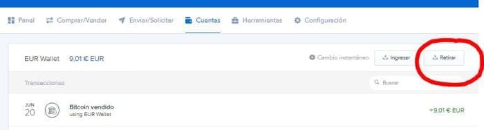 Tutorial Coinbase 10 imagen de retiro de fondos coinbase