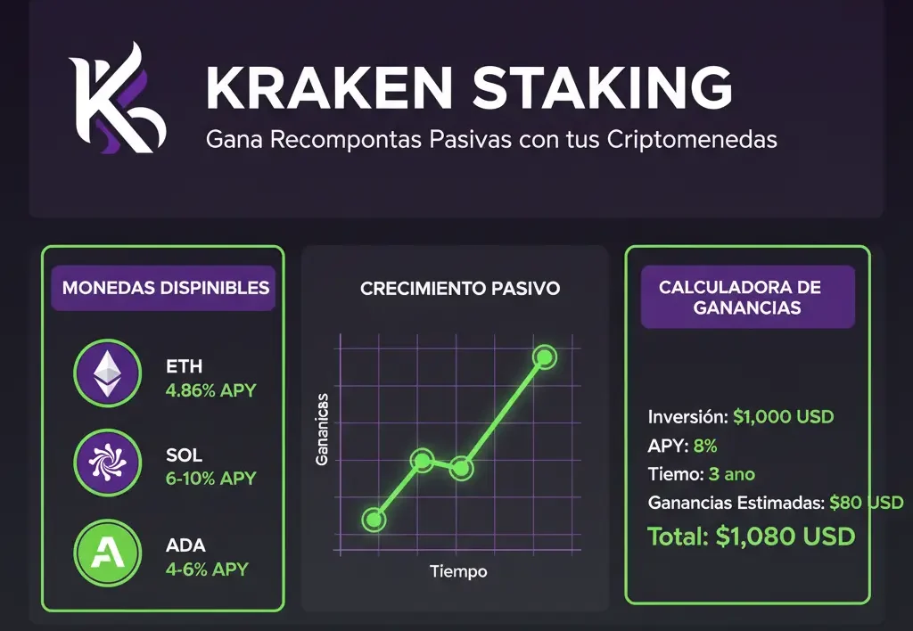 Tutorial Kraken 2025: Guía Completa Paso a Paso + Proof of Reserves 10 Infografía Kraken Staking