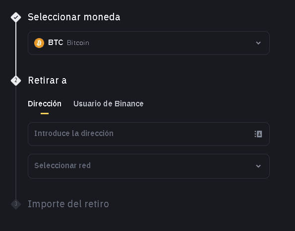 Cómo Enviar Bitcoin 3 retiro1 binance - La CryptoGuía