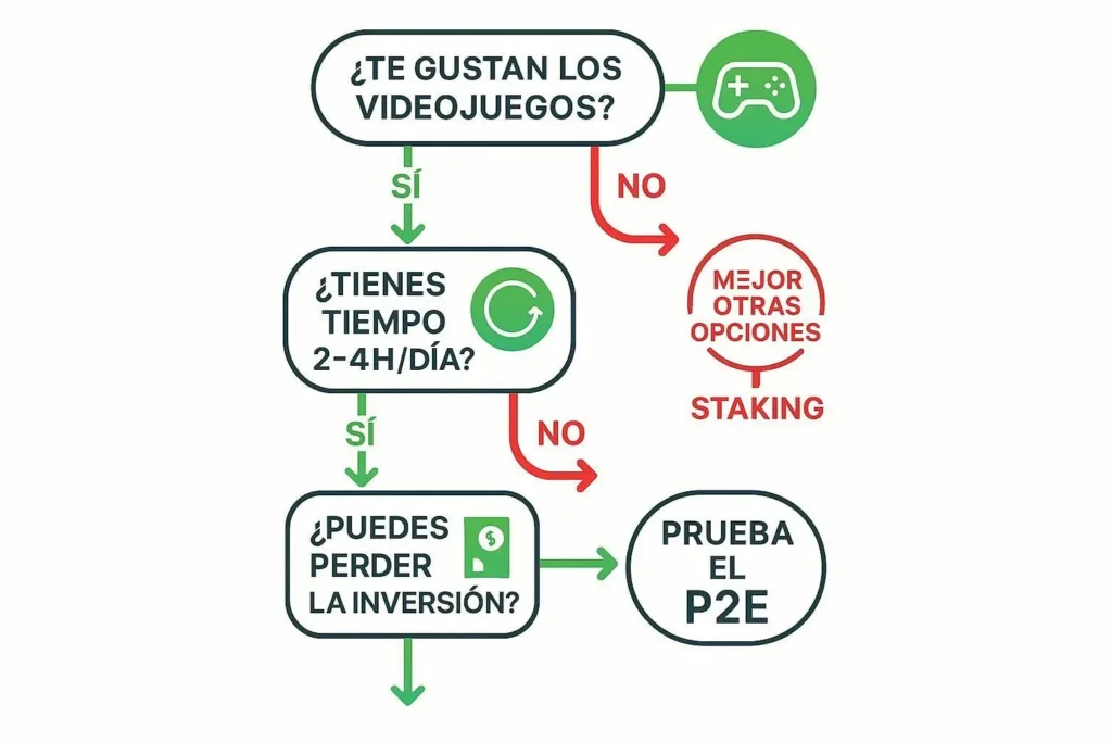  Diagrama flujo decisión Play-to-Earn