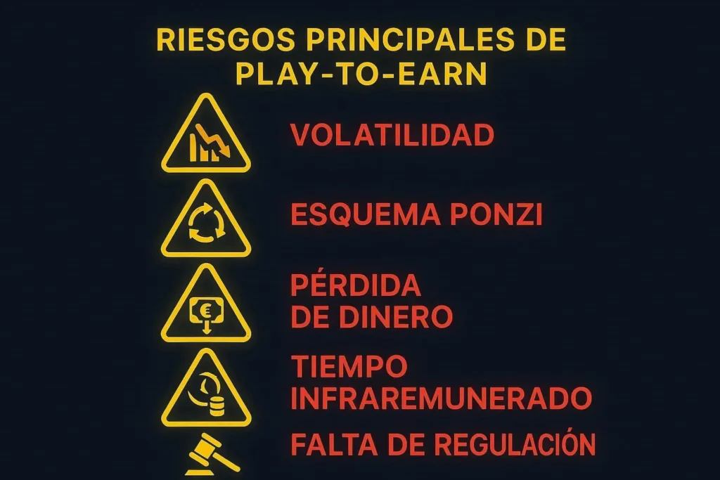 Infografía riesgos P2E