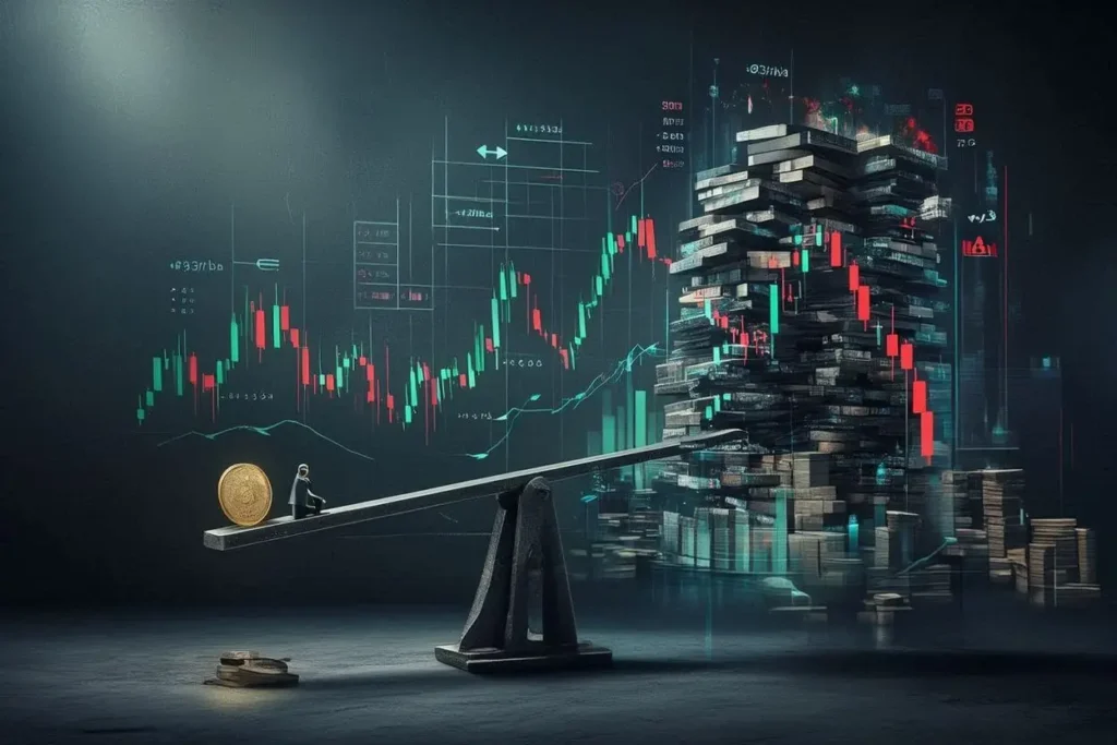 concepto Leverage crypto