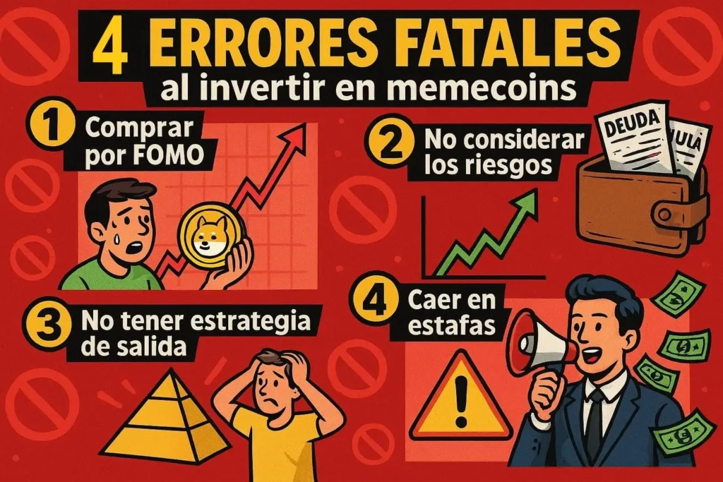 errores al invertir en memecoins