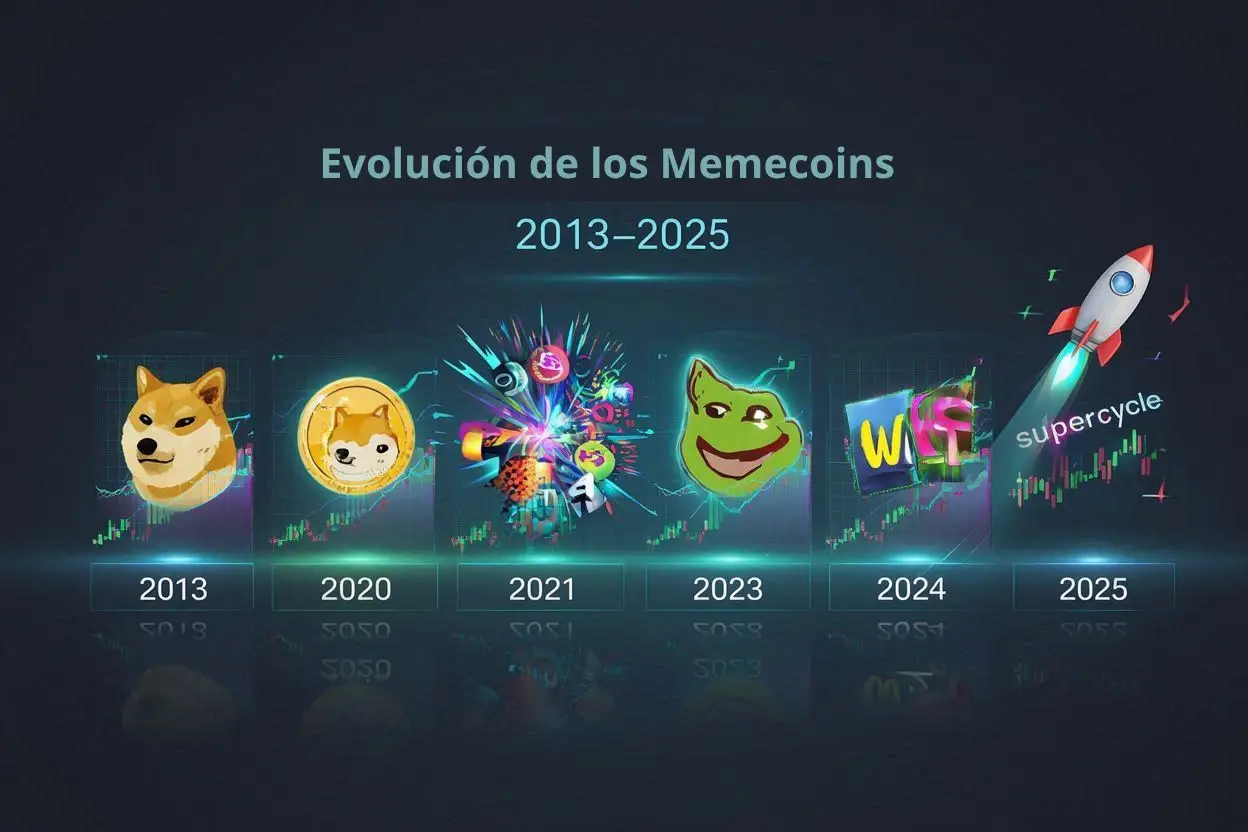 Evolución de los Memecoins