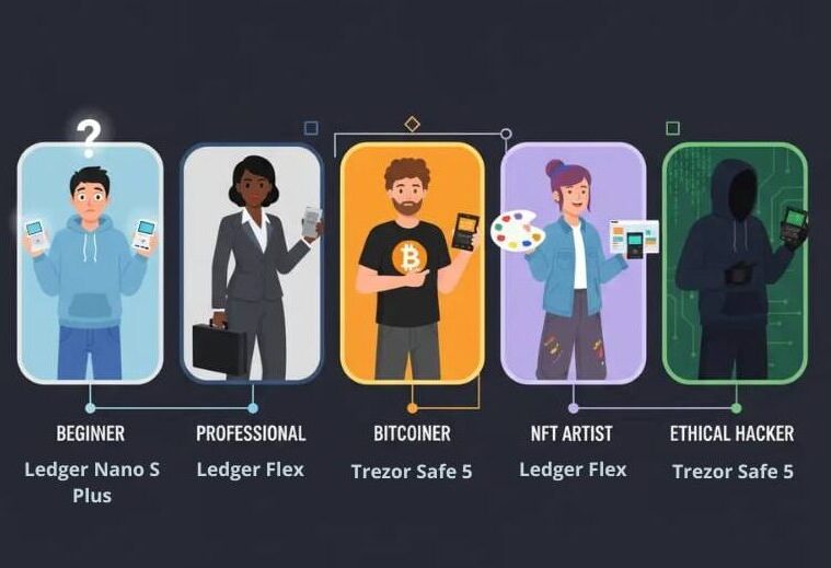 Ledger vs Trezor comparativa 2025 10 modelos-personas