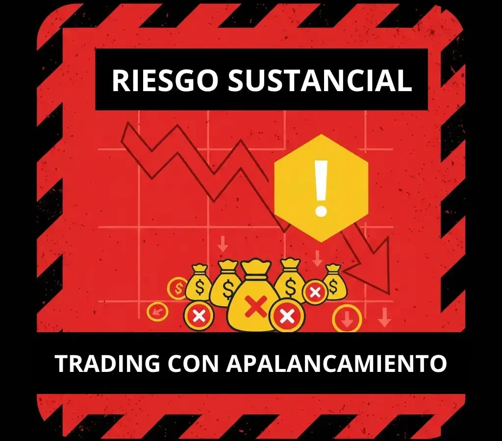 Mejores Exchanges Cripto 2025 7 Ilustración advertencia trading apalancamiento