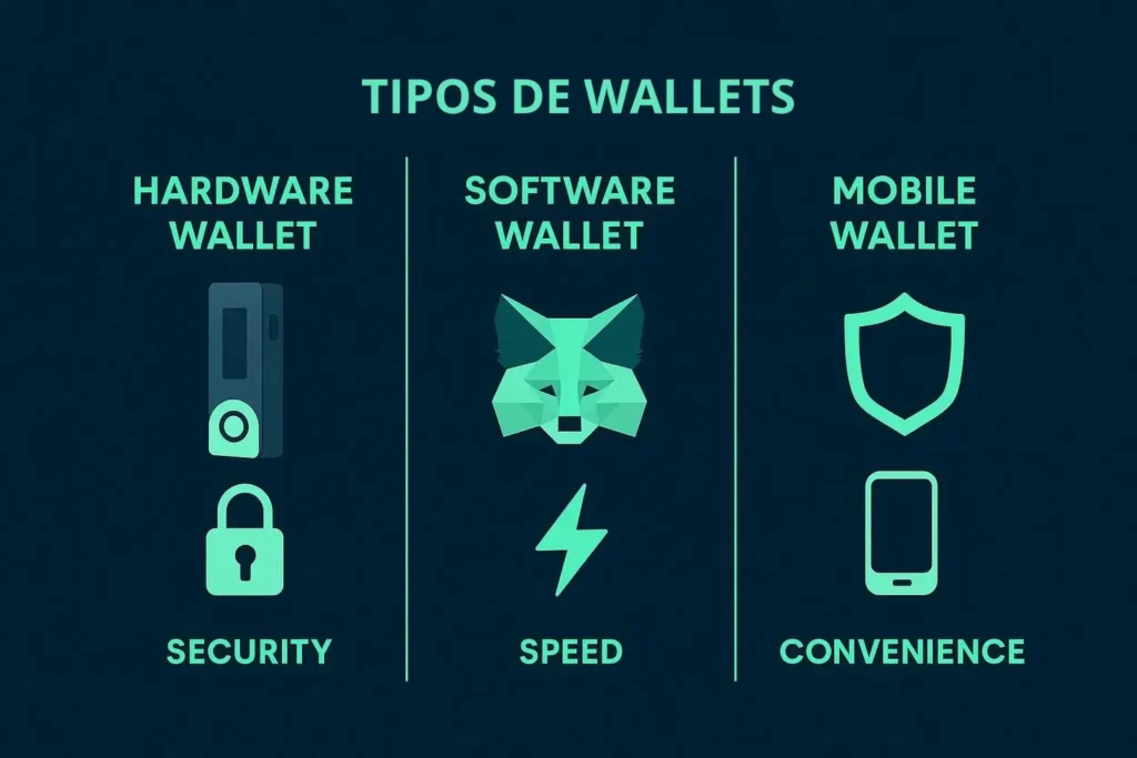 "Infografía tipos wallets