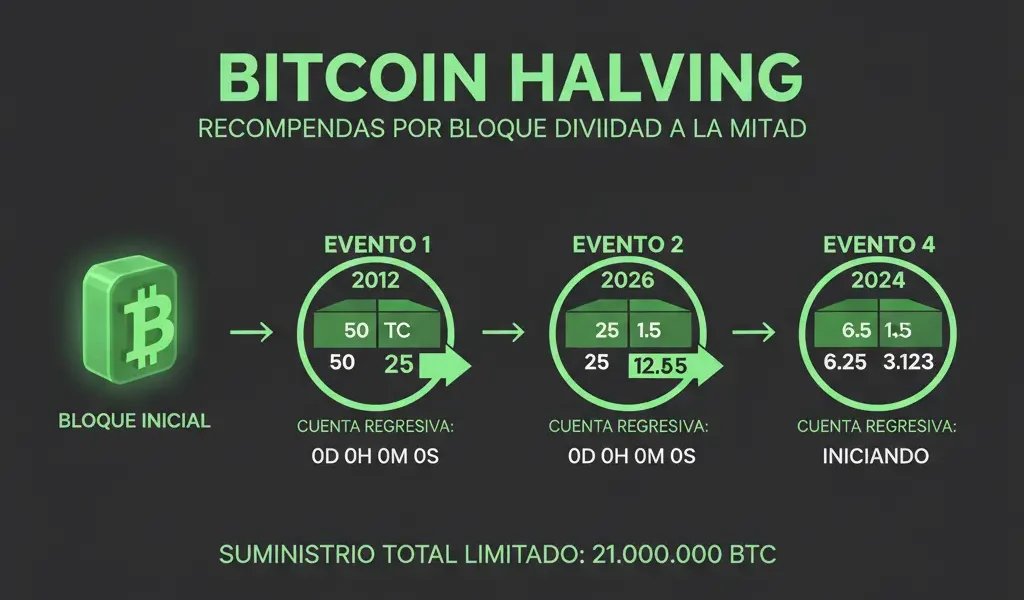 qué es el halving Bitcoin 2 infografia bitcoin halving