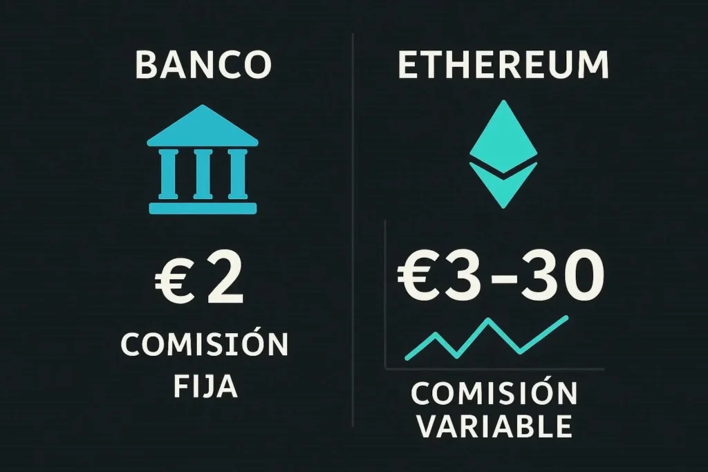 banco vs Ethereum fees