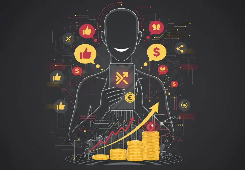 Concepto shill shilling crypto