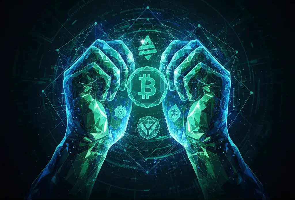 Concepto diamond hands manos diamante inquebrantables