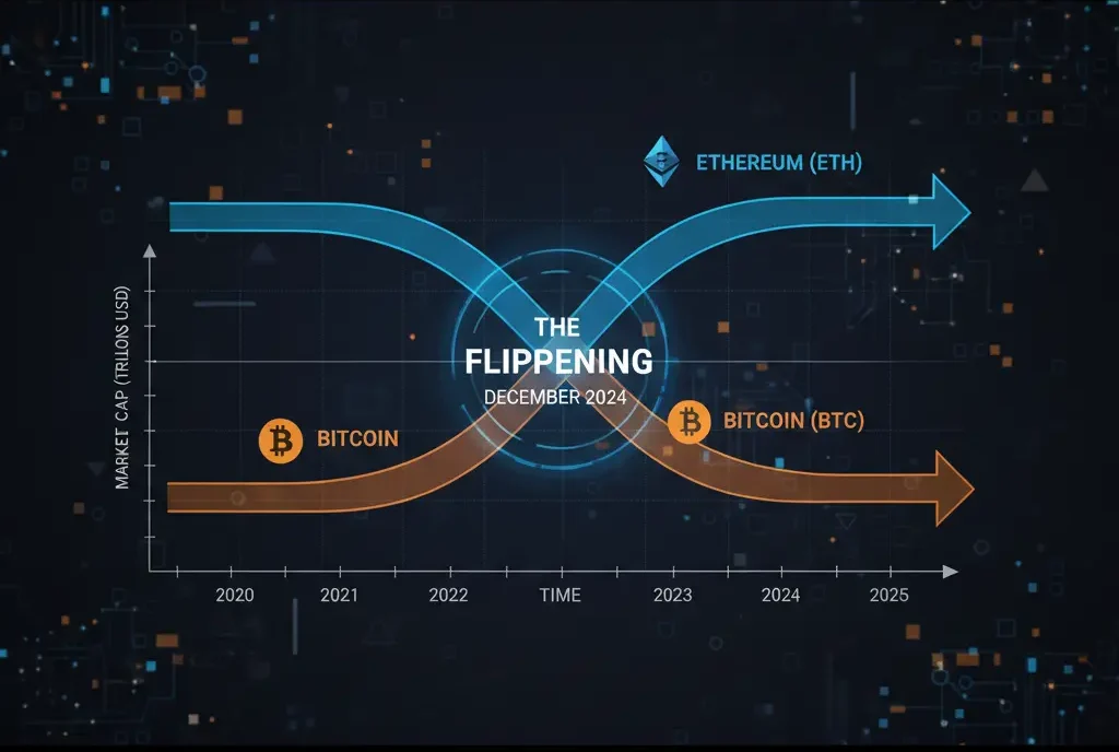 Flippening 1 Concepto flippening Ethereum superando Bitcoin