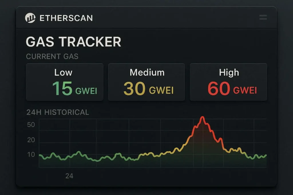 Etherscan Gas Tracker,
