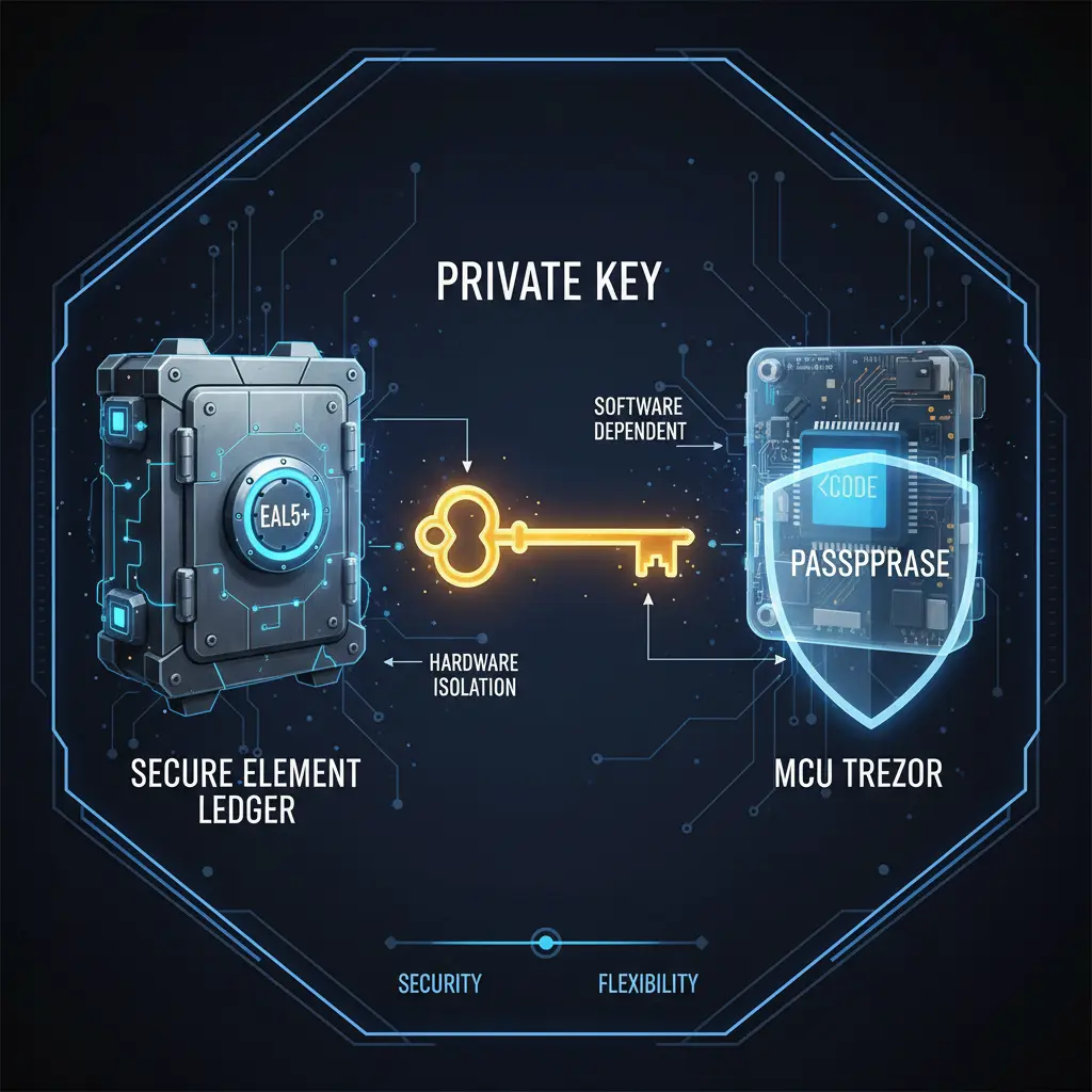 Ledger vs Trezor comparativa 2025 9 hardware wallet infographic 20251102073655 1 - La CryptoGuía