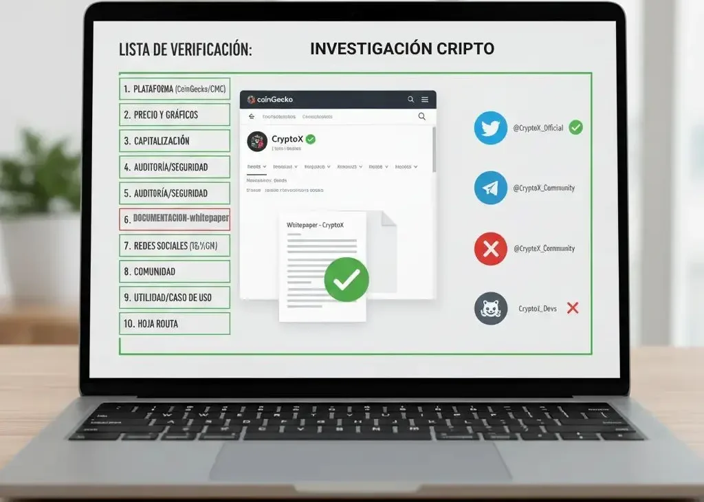 Cómo Auditar Token cripto 3 Checklist visual investigación preliminar