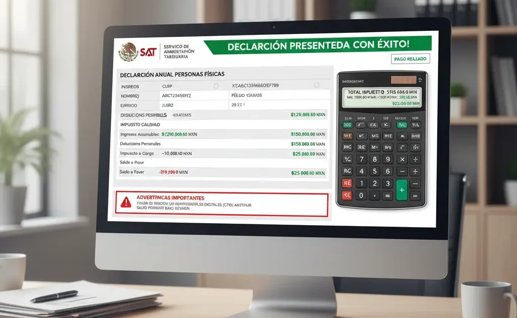 Formulario digital de impuestos mexicanos