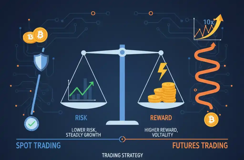 Ilustraci&oacute;n comparativa entre el comercio al contado y el comercio de futuros