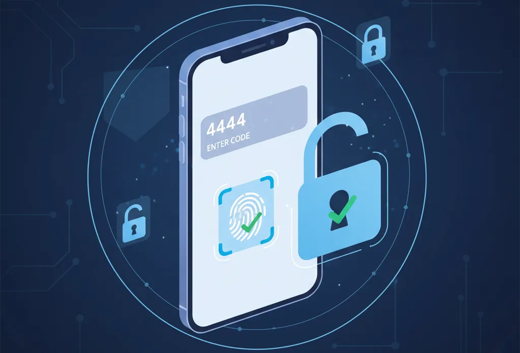 Two-factor authentication concept,