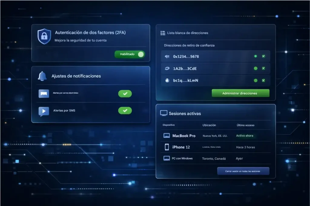 imagen conceptual de configuración de seguridad