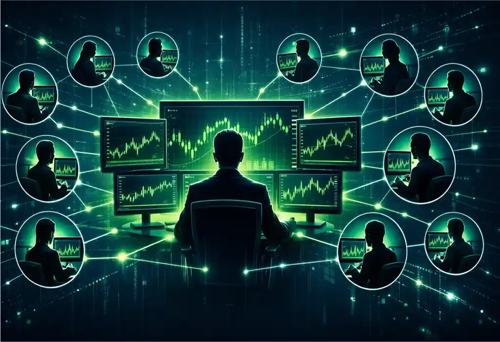 ilustraci&oacute;n conceptual sobre copy trading