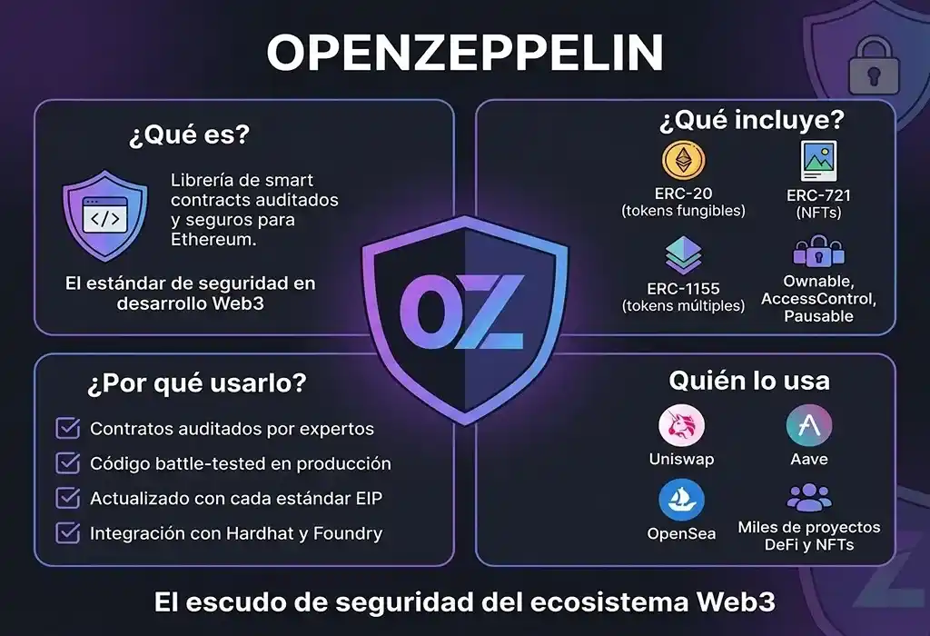 infograf&iacute;a conceptual de OpenZeppelin
