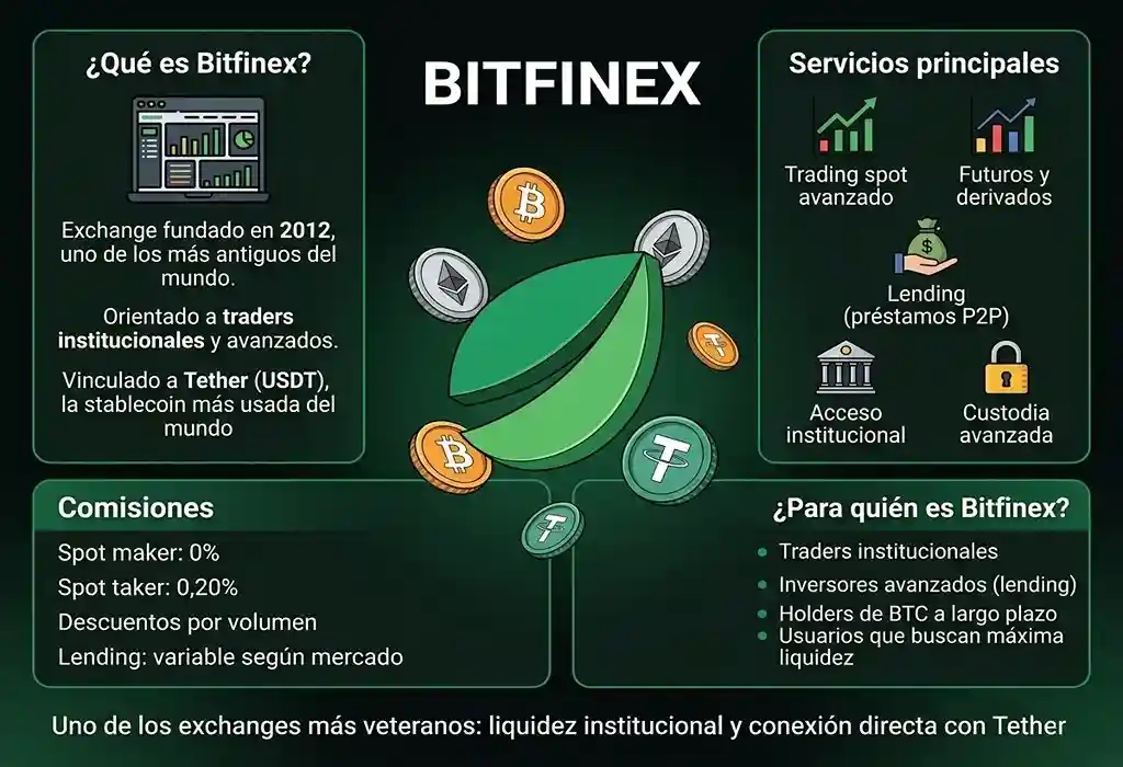 infograf&iacute;a conceptual de el exchange bitfinex