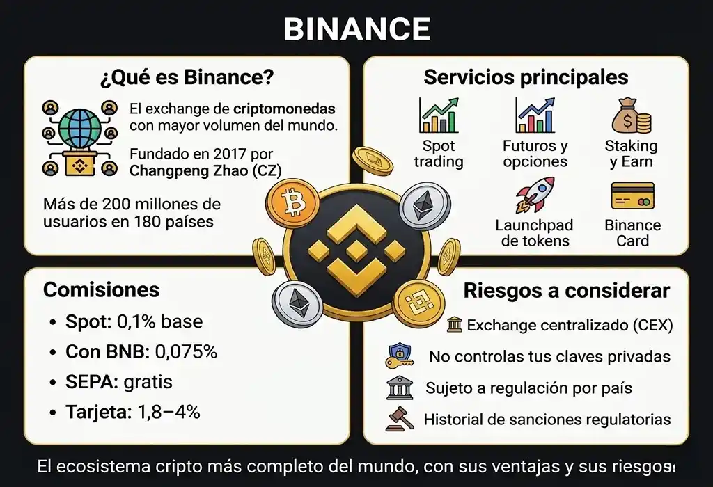 infograf&iacute;a conceptual de Binance