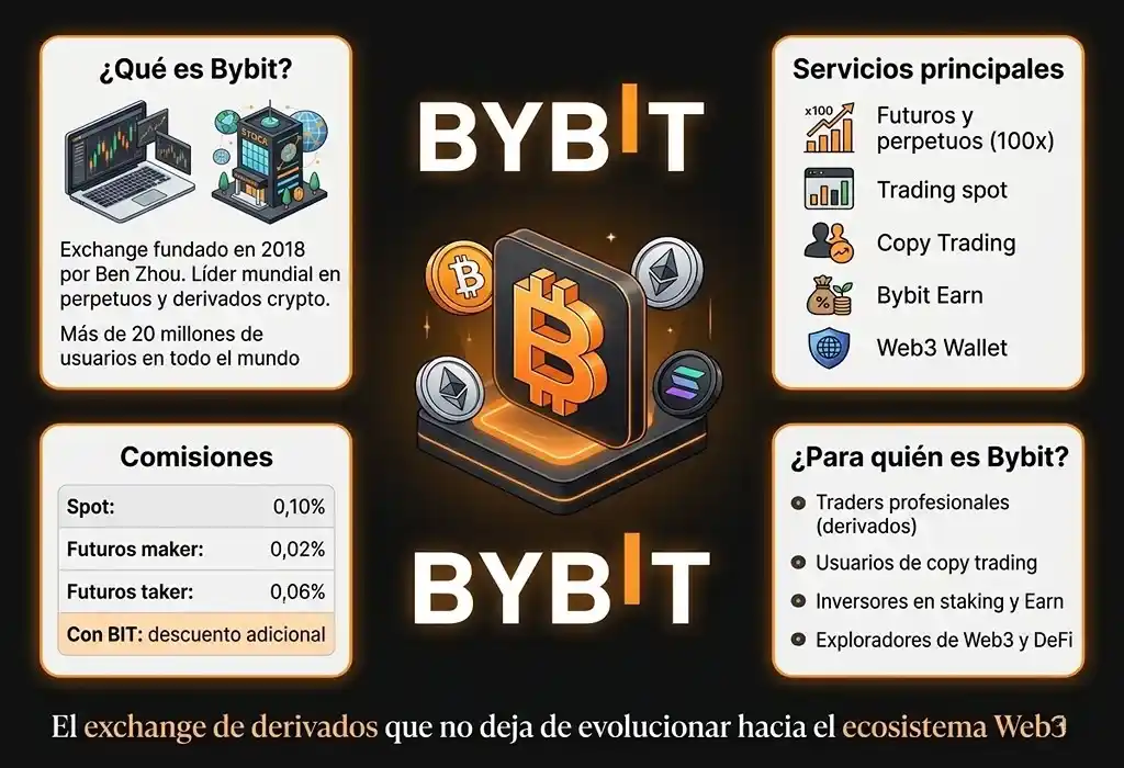 infograf&iacute;a conceptual del exchange bybit